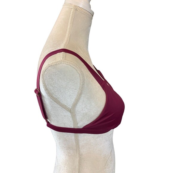 Andie Swim The Caicos Bikini Top Plum Purple Women’s Size Medium Adj Straps New! - Picture 5 of 10